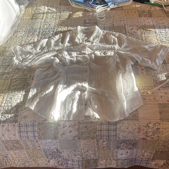 Tommy Hilfiger Women  100% Linen Button down Shirt Size 1X - Picture 10 of 10
